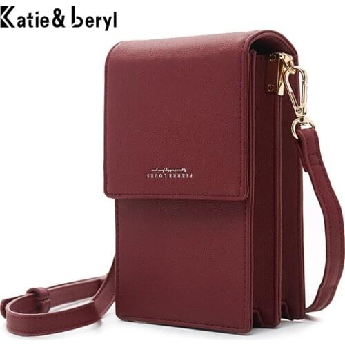 Small Women Shoulder Bags Brand Designer Soft Leather Phone Wallet Purse Fashion Women Messenger Bags Mini Female Handbag Zipper