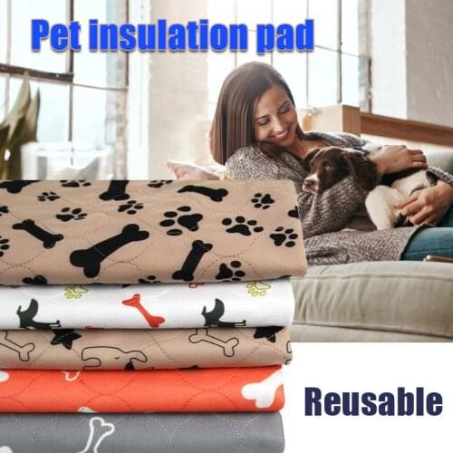 1pc Reusable Dog Diaper Mat Waterproof Absorbent Pet Pee Pads Washable Puppy Urine Pads Dog Training Pads Seat Cover