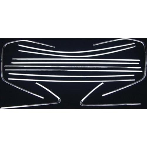 For Volkswagen Touran 2016 2017 Window trim deoration Stainless Steel Car Rear Window Sill Cover Trim Auto Accessories 12pcs/set