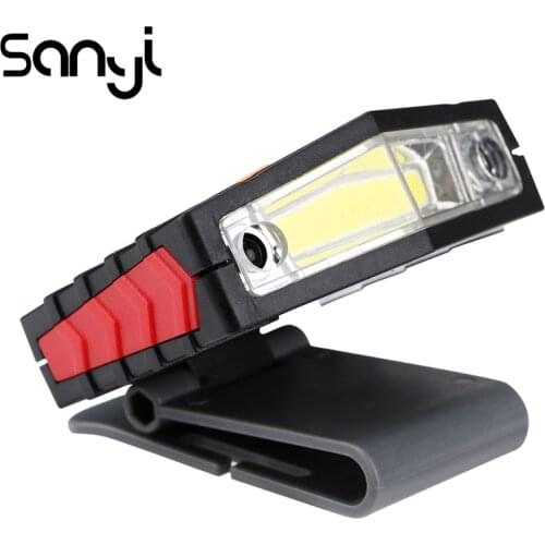 SANYI Headlamp and Cap Lamp Built-in rechargeable 800 Mah Battery COB LED Headlight for Hunting Cycling Camping Outdoor