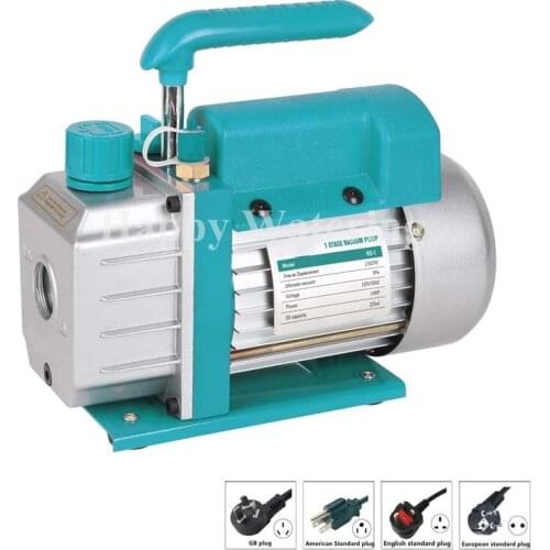 Single Stage 1.5CFM Air Vacuum Pump 1/4HP Rotary Vane Deep HVAC Tool AC R410a R134 for Automobile Repair