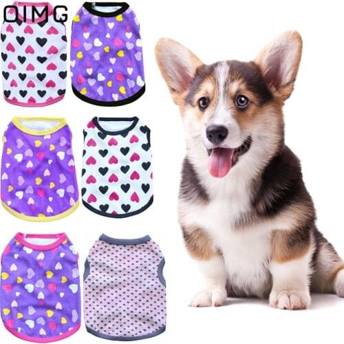 OIMG Small Dog Clothes Summer Cotton Dog T-Shirts For Dogs Pet Clothes Cat Puppy Sleeveless Vests Chihuahua Pomeranian