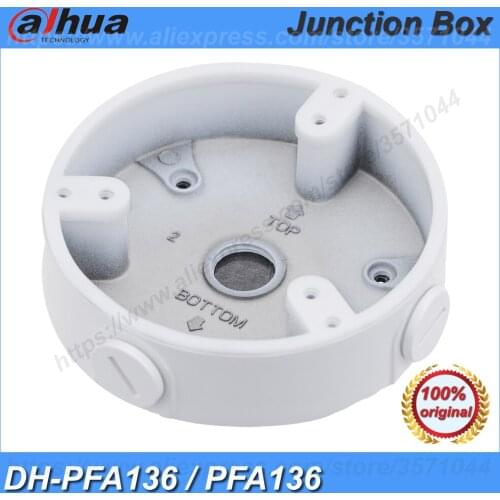 Original Dahua PFA136 Aluminum Alloy Water-proof Junction Box DH-PFA136 Brackets Mounts for CCTV Accessories Dome IP Camera