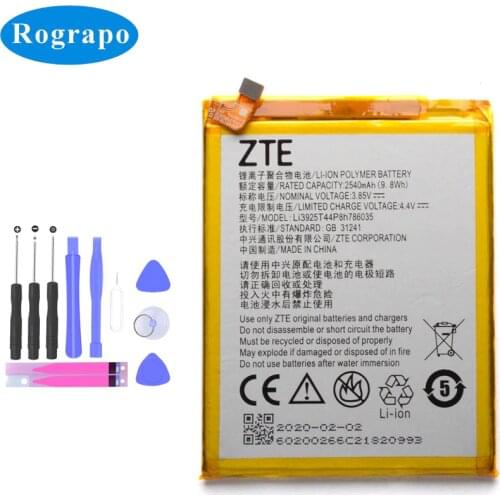 Original 2540mAh Li3925T44P8h786035 Battery For ZTE Blade V7 V8 Z10 BA910 A910 A512 Xiaoxian 4 BV0701 BV0800 Cell Mobile Phone