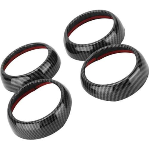 Carbon Fiber Style Air Vent Covers Trims Replacement for Smart Fortwo/Forfour 453 2015-2021 Car Interior Styling