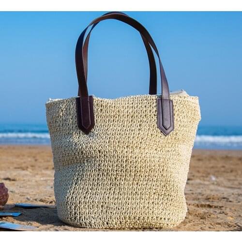 Straw handbag lady bags beach hand bags hand woven woman handbag purse makeup bag girlfriend gift