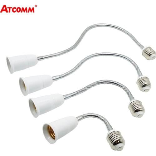 E27 to E27 LED Lamp Holder Extension Adapter Socket Hose Lengthening Lamp Base Converters 6 9 15 20 30 35 60 cm