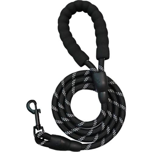 1.5M Pet Leash Reflective Strong Dog Leash With Padded HandleHeavy Duty Training Durable Nylon Rope Leashes Pet Supplies