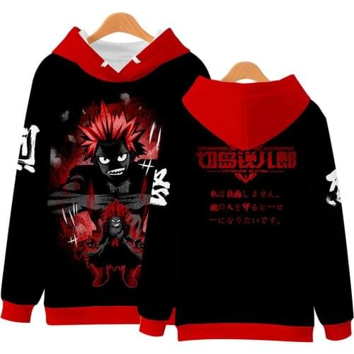 Anime My Hero Academia S5 Kirishima Eijiro Todoroki Shoto Cosplay Hoodie 3D Printed Sweatshirt Adult Casual Pullover