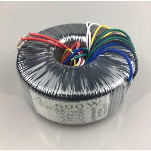 KYYSLB AC 220V 600W Ring Type Transformer 220V To Dual 32V/32V/15V Single 18V HIFI Amplifier Audio Power Supply Transformer