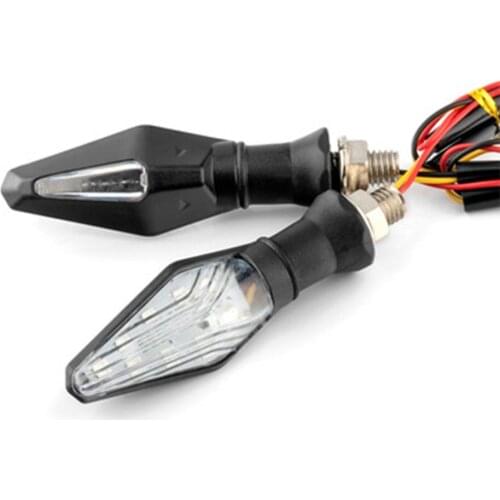 2pcs Universal Motorcycle LED Turn Signal Amber Indicator Blinker Light Scooter Motorbike Lamp Blinker Motorbike Accessories