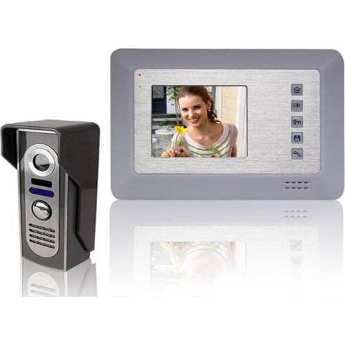 4 inch LCD Display Video Door Phone Super Thin Outdoor Intercom Hands-free Video Doorbell