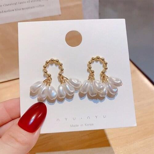 Top Design Branch Pearl Korean Earrings For Women Hot People New Fashion Jewelry Personality Statement Earings Wholesale