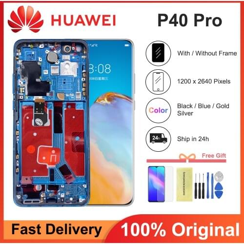 ORIGINAL 6.58'' For Huawei P40 Pro Full LCD Display Touch Screen Digitizer Assembly For Huawei P40 Pro LCD Replacement Repair