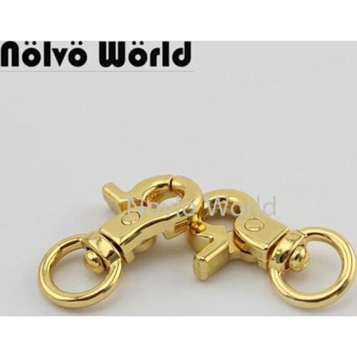 10-50pcs 4 colors 10mm Deep gold Small swivel Clasp Snap hooks bag chain clasp clips parts hardware