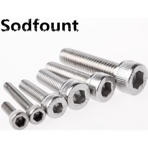 10Pcs M1.4 Stainless Steel Screws Allen Hex Socket Head Screw Bolt Fastener M1.4X3/4/5/6mm/8mm/10mm/12mm
