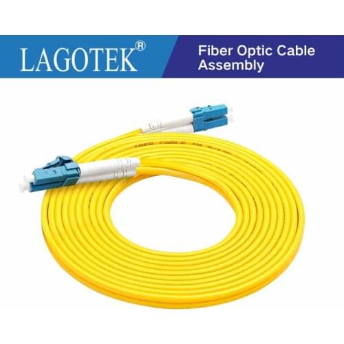 10PCS/bag LC UPC 3M Single mode Simplex Duplex fiber optic patch cord LC 3M 2.0mm or 3.0mm FTTH fiber optic jumper cable 9/125