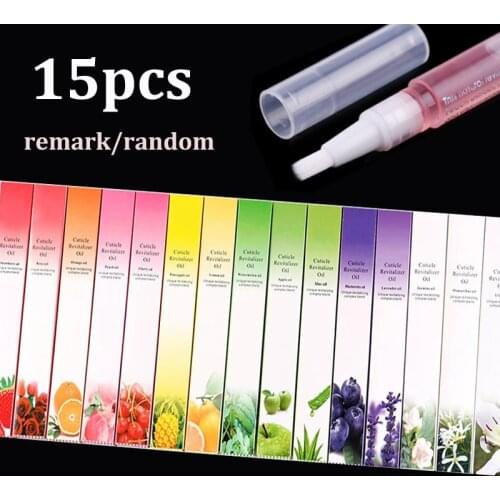15pcs Nail Treatment Cuticle Revitalizer Nutrition Oil Pen Anti Cuticle Remover Nail Care Strengthening Repair Gel Fast Delivery