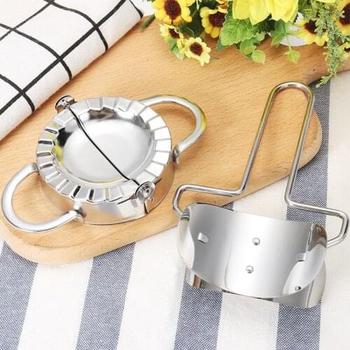 2pc Stainless Steel Dough Cutter Dumpling Maker Multi Dough Press Dumpling Ravioli Pastry Maker Mould Kitchen Tools Reusable