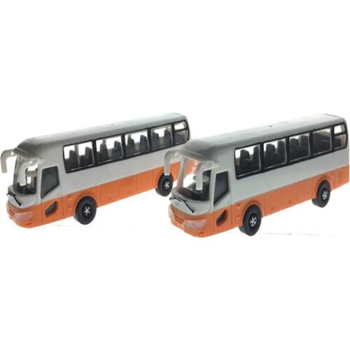 5pcs 1/100 Scale Architecture Plastic Bus For Diorama Building Railway Train Model Design Layout