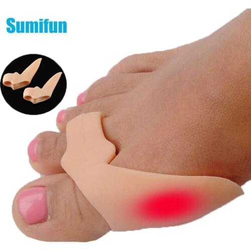 6Pcs Silicone Big Toe Separator Bunion Adjuster Hallux Valgus Toe Straightener Corrector Gel Foot Fingers Pedicure Tool D2221