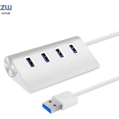 Adapter with 25 cm Bold Cable High Quality and High Speed USB 3.0 HUB / Aluminum Material / with 4 USB Ports / Splitter