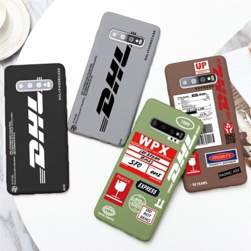 Hot DHL Express Lable Case For Samsung Galaxy A30S A51 A71 A20 A30 A40 A50 A70 S10 S10E S7 Edge S8 S9 S20 Plus Ultra TPU Cover