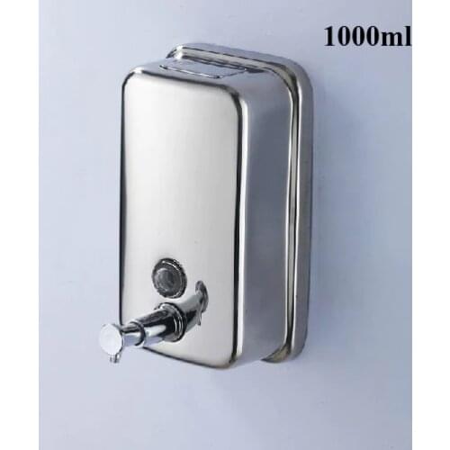 Liquid Soap Dispensers 1000ML Wall Mounted Stainless Steel Soap Dispenser Washroom Kitchen Bathroom Shower Dispenser Z-1000ml