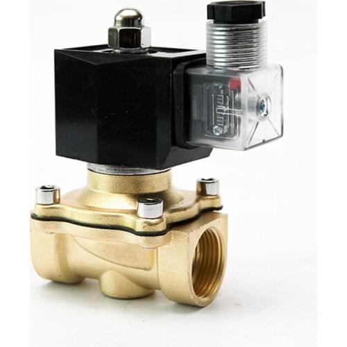 3/4" Solenoid Valve 24v DC IP65 Waterproof Normally Closed Brass Solenoid Valve With LED Power Indicator24V 12V 220V 110V