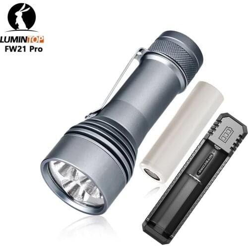 LUMINTOP FW21 Pro High Lumen Flashlight 3* XHP50.2 /3*SST40 LEDS max 10000LM long beam throw 325 meter outdoor EDC torch
