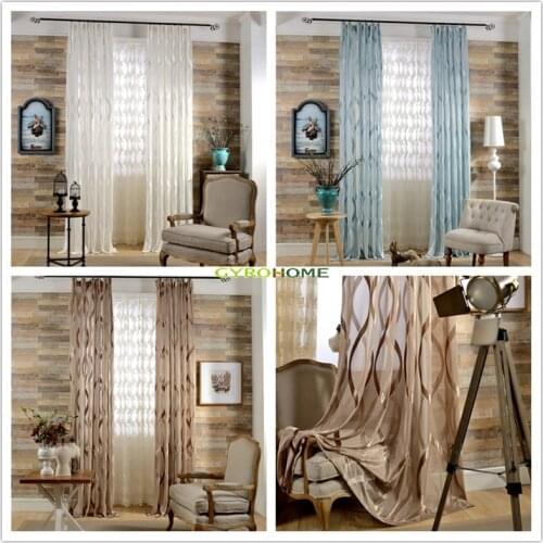 GYV1037 Modern Song Jacquard 1PC Sheer Voile Tulle Curtains "Customise" Living Room Kitchen Bedroom Home Decorative Window