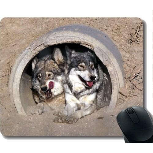 Gaming Mouse Mat,Animal wolf girls Rubber Large Mouse pad Mat