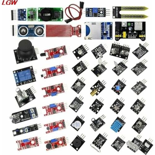 Updated 45 In 1 Sensor Modul Starter Kit For Arduino Upgrade 37 in 1 Sensor Kit