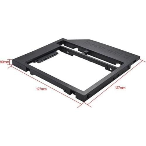 Enclosure For Notebook CD-ROM Optical Bay Universal 12.7mm SATA 2nd 2TB Drive HDD Disk 3.0 Hard Case Caddy SSD For 2.5'' O9K1