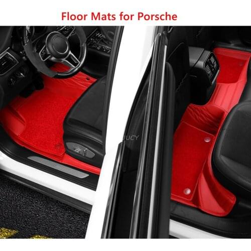 For Porsche Cayenne Macan Interior Accessories Panamera Car Floor Mats Velvet Foot Pad
