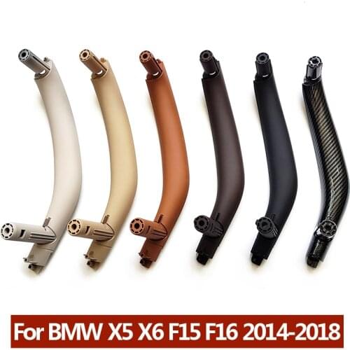 LHD RHD Upgraded Interior Passenger Door Handle Inside Trim Replacement For BMW X5 X6 F15 F16 2014-2018