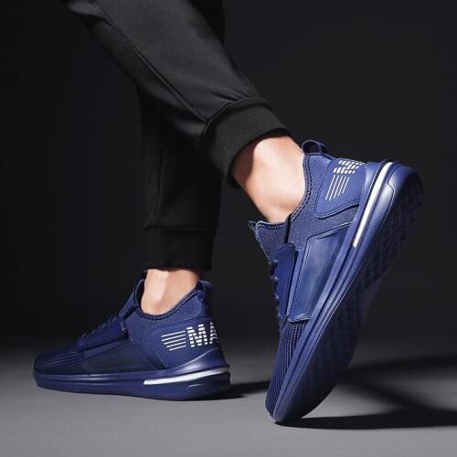 Male slip de para black male knitting sport zapatos white Fashion shoe for hot man mens men 2020 solid spring casuales sale 39