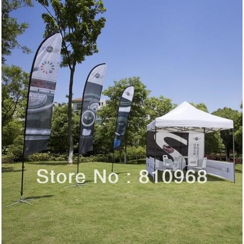 Outdoor Advertising 3pcs of 15ft Feather Flag + 1pcs of 3X3M (10X10ft ) Event POPup Tent Display