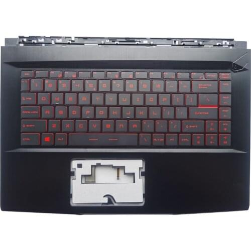 New Laptop US Keyboard With Palmrest Upper Cover For MSI GF63 8RC 8RD MS-16R1 US Keyboard With Backlit