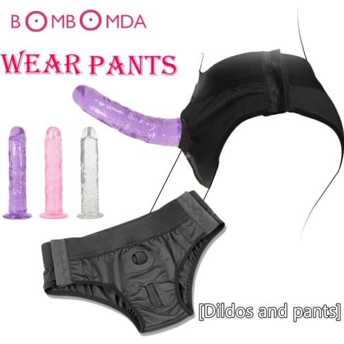 Strap On Dildo For Women Adjust Dildo No Vibrator Strap-on Soft Dildo Harness Panties Realistic Dildo Vagina Plug Adult Sex Toys