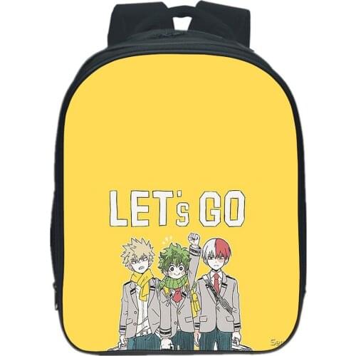 My Hero Academia Backpack Boy Girls Bag Anime Lzuku Midoriya Cartoon Bookbag Fashion Children Bag Teen Schoolbag Mochila