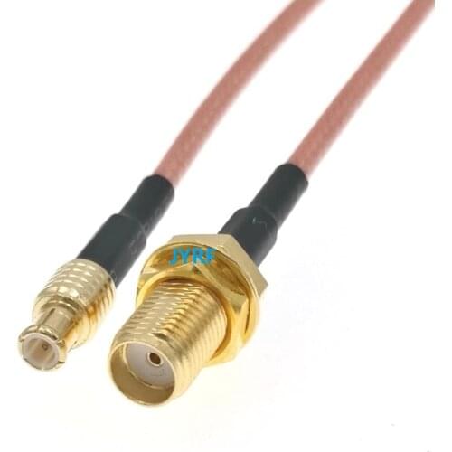 MCX Male To SMA Female RF Pigtail Cable RG316 20CM 8"