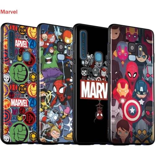 Silicone Cover Marvel Cartoon Heros For Samsung Galaxy A9 A8 A7 A6 A6S A8S Plus A5 A3 A02 Star 2018 2017 Phone Case