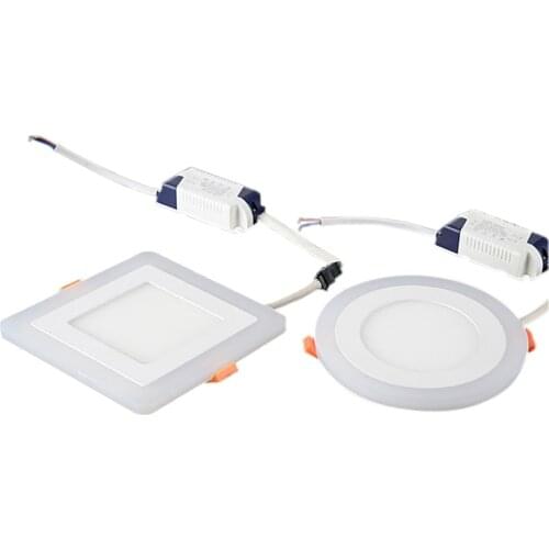 Thickness New 10W 15W 20W LED panel light blue beside color Round panel lights AC 85V265V downlight ceiling lamp