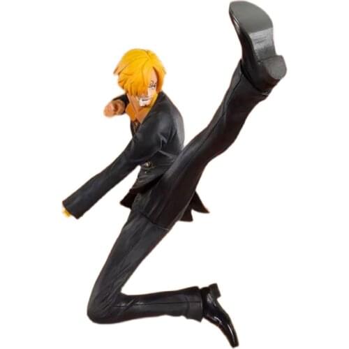 Tronzo Original Bandai Figuarts ZERO 20th Anniversary One Piece Vinsmoke Sanji Black Foot Action Figure Toys Collections