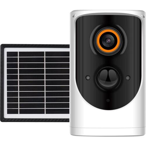 Solar wifi camera Outdoor Security Camera, 1080P HD Wireless WiFi Rechargeable Battery Powered Camera Support Night Vision