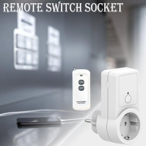 Universal Safe Power Socket Mini Smart EU RF 433mhz Wireless Remote Control For Smart Home Compatible With Broadlink RM4 Pro