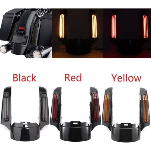 Motorcycle LED Taillight Rear Fender Extension Fascia For Harley Electra Road Street Glide Ultra Limited Road King FLHTK CVO