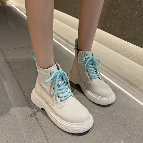 Boots womens shoes in 2021 new versatile British wind increase in spring and autumn winter tide short boots single boots