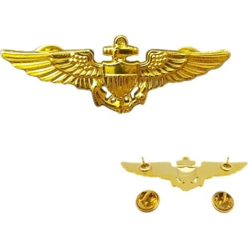 US Aviation Navigation Pilot Badge classic fashion creative unisex brooch pin men and women jewelry birthday gift
